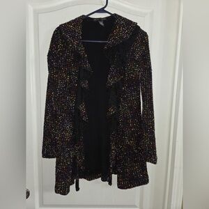 Mishca Women’s Multi Color Open Front Cardigan Sz S. D-1173